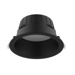 Noxion LED Downlight Hera Diep Inbouw Zwart 9W 900lm 80D - 827-830-840 CCT | 146mm - Zaagmaat 120mm